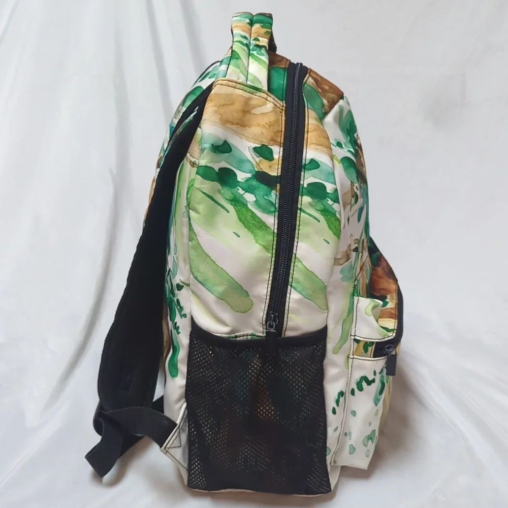 Sloth Water Color Adjustable School Overnight Backpack Jungle Zoo READ